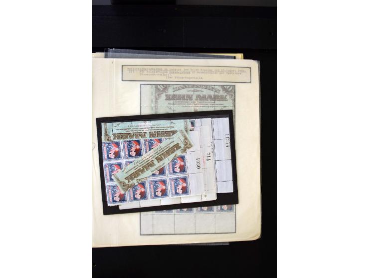  1920, Red Cross, mostly unused collection with many multiples, partially imperforated stamps and multiples, plate flaws and 