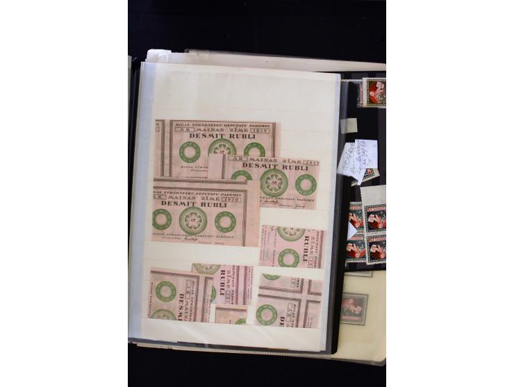  1920, Red Cross, mostly unused collection with many multiples, partially imperforated stamps and multiples, plate flaws and 