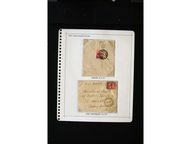 1920/21, Surcharge on Liberation of Courland and Constitutional Assembly, unused and used collection with many varieties like