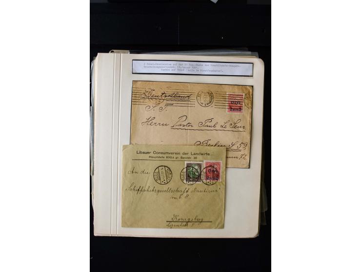 1920/21, Surcharge on Liberation of Courland and Constitutional Assembly, unused and used collection with many varieties like