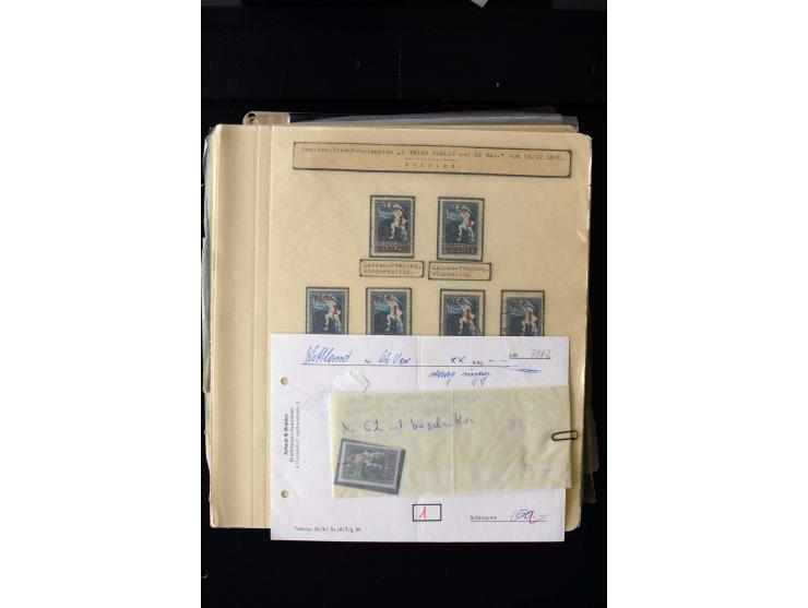 1920/21, Surcharge on Liberation of Courland and Constitutional Assembly, unused and used collection with many varieties like