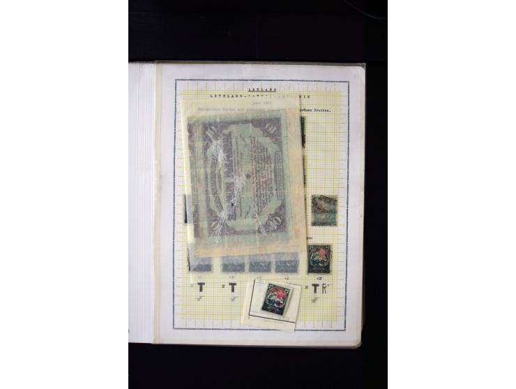 1921, Overprint-Issue 10 - 100 r., interesting unused and used collection with different overprint types, offsets, perforatio