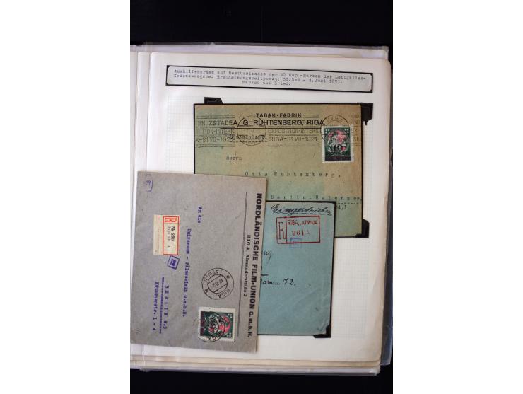 1921, Overprint-Issue 10 - 100 r., interesting unused and used collection with different overprint types, offsets, perforatio