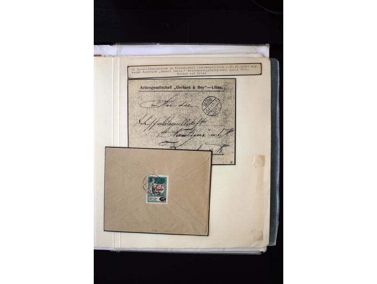 1921, Overprint-Issue 10 - 100 r., interesting unused and used collection with different overprint types, offsets, perforatio