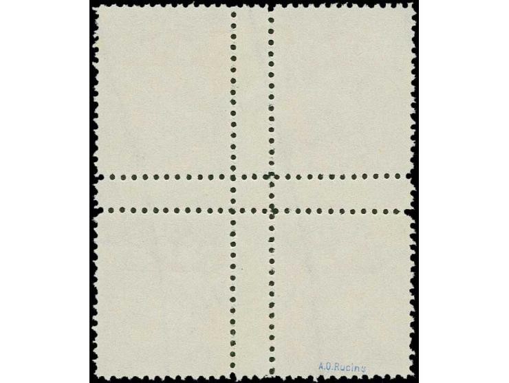 1925, Coat of arms 6-30 s. rose as perforated sheetlet on watermarked paper, extremely rare, only few proofs in this colour e