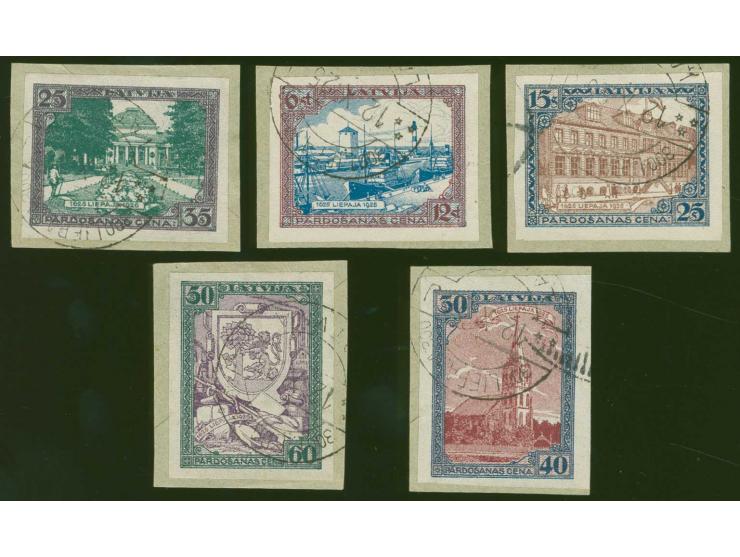 1925, Tercentenary of Liepaja 6-50 s., complete set, all tied by special cds. to piece, fine