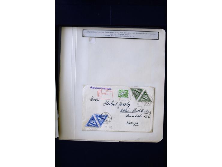 1928/31, Airmail, unused and used collection with many multiples, different perforations and watermarks, Mi.-No. 131Ums unuse