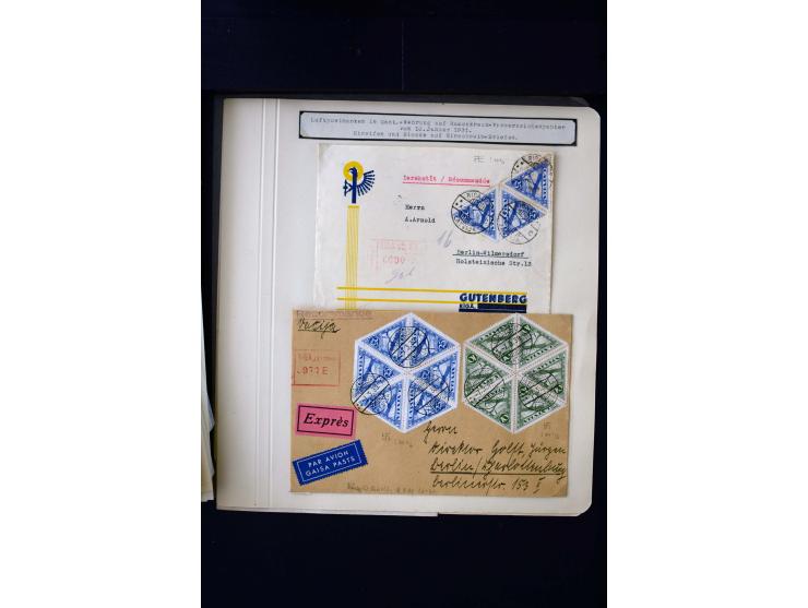 1928/31, Airmail, unused and used collection with many multiples, different perforations and watermarks, Mi.-No. 131Ums unuse