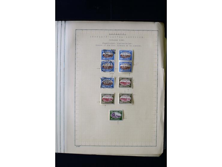 1928, 10th Anniversary of Independence 6 s.-1 l., used and unused collection with different watermarks, perforations, varieti