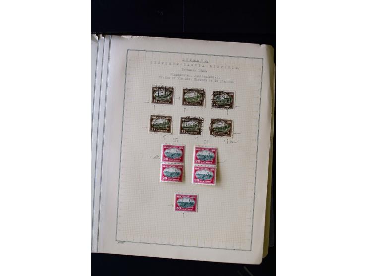 1928, 10th Anniversary of Independence 6 s.-1 l., used and unused collection with different watermarks, perforations, varieti