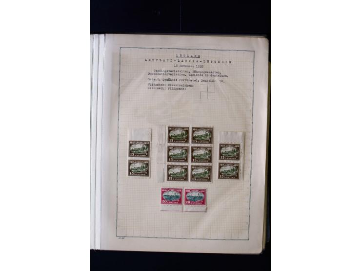 1928, 10th Anniversary of Independence 6 s.-1 l., used and unused collection with different watermarks, perforations, varieti