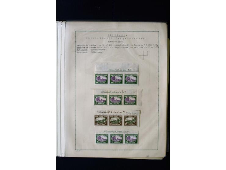 1928, 10th Anniversary of Independence 6 s.-1 l., used and unused collection with different watermarks, perforations, varieti