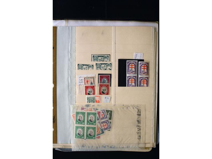 1930, Anti-Tuberculosis 1-30 s., unused and used collection with perforation varieties, different watermarks, Mi.-No 161F (2)