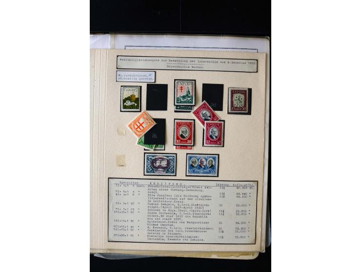 1930, Anti-Tuberculosis 1-30 s., unused and used collection with perforation varieties, different watermarks, Mi.-No 161F (2)