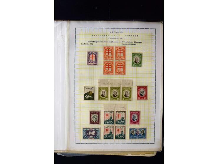 1930, Anti-Tuberculosis 1-30 s., unused and used collection with perforation varieties, different watermarks, Mi.-No 161F (2)