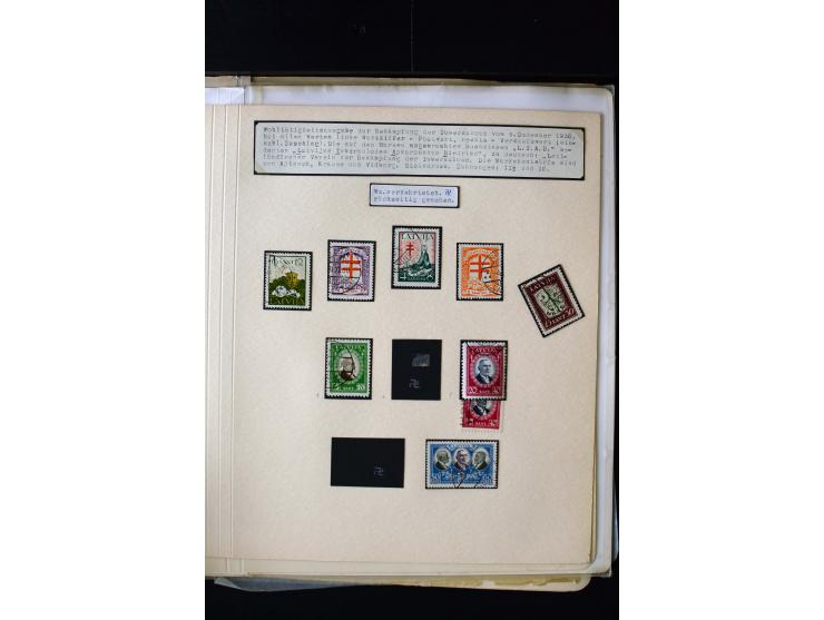 1930, Anti-Tuberculosis 1-30 s., unused and used collection with perforation varieties, different watermarks, Mi.-No 161F (2)