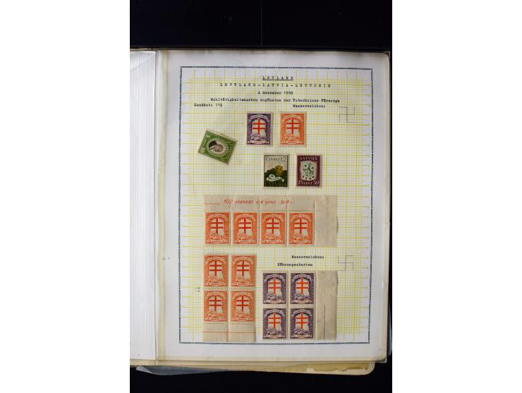 1930, Anti-Tuberculosis 1-30 s., unused and used collection with perforation varieties, different watermarks, Mi.-No 161F (2)
