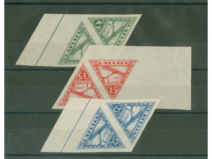 1931, Airmail 10-25 s., archive proofs, imperforated horizontal pairs, without gum, scarce, few wrinkles, otherwise fine