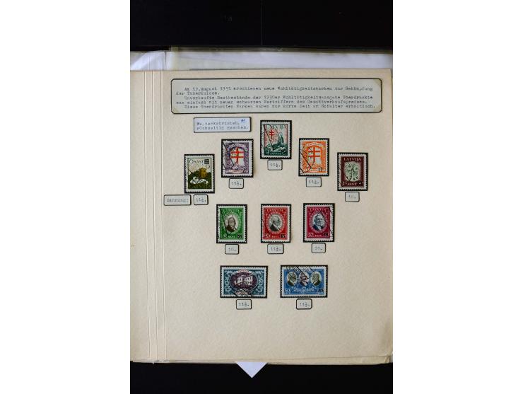 1931, Anti-Tuberculosis 1-30 s., used and unused sets including better watermarks and varieties like shifted and double overp