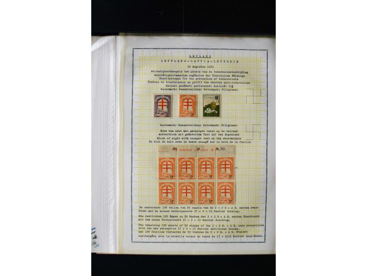 1931, Anti-Tuberculosis 1-30 s., used and unused sets including better watermarks and varieties like shifted and double overp