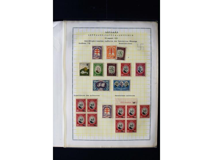 1931, Anti-Tuberculosis 1-30 s., used and unused sets including better watermarks and varieties like shifted and double overp