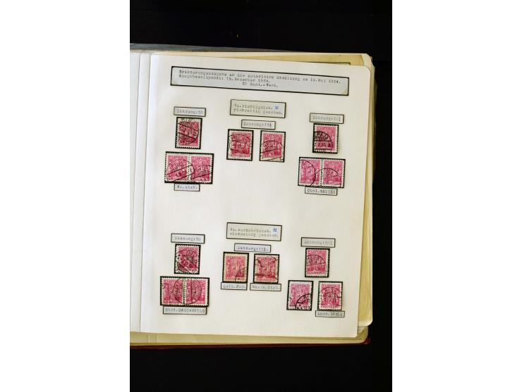 1934/37, very interesting unused and used collection ex Mi.-No. 232-261, containing multiples, plate flaws, perforation and w
