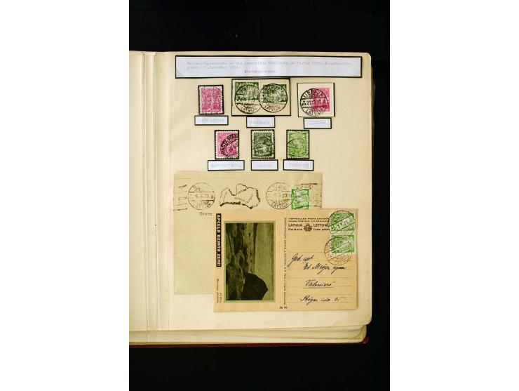 1934/37, very interesting unused and used collection ex Mi.-No. 232-261, containing multiples, plate flaws, perforation and w