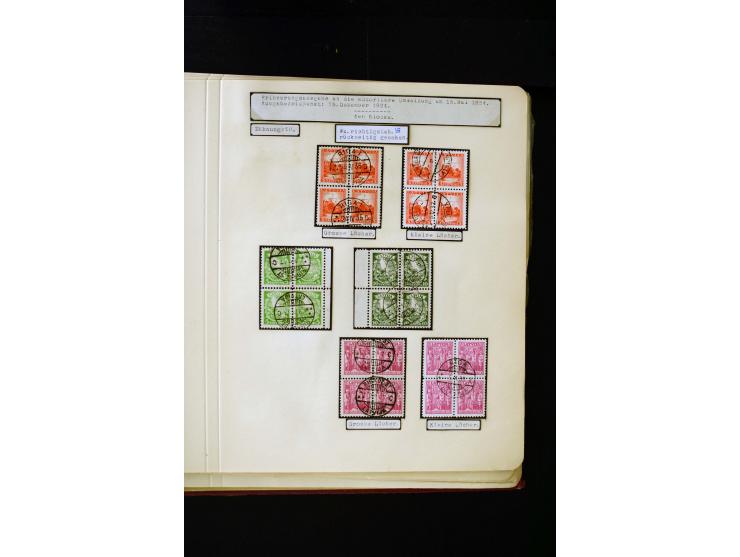 1934/37, very interesting unused and used collection ex Mi.-No. 232-261, containing multiples, plate flaws, perforation and w
