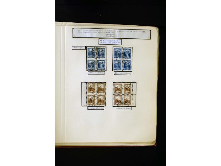 1934/37, very interesting unused and used collection ex Mi.-No. 232-261, containing multiples, plate flaws, perforation and w