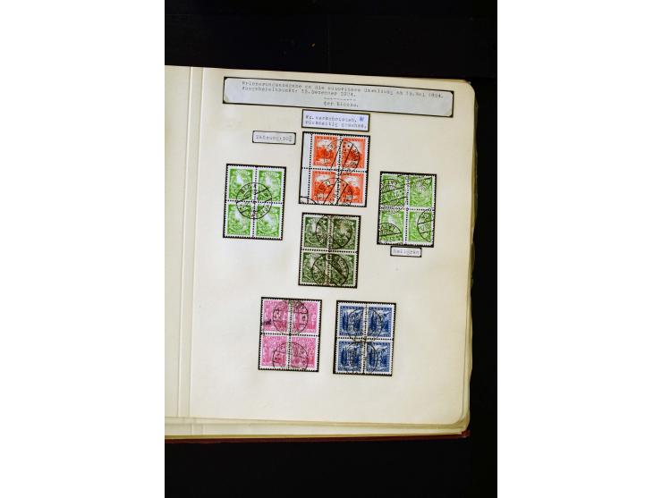 1934/37, very interesting unused and used collection ex Mi.-No. 232-261, containing multiples, plate flaws, perforation and w