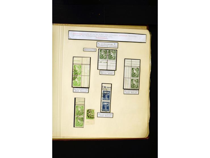 1934/37, very interesting unused and used collection ex Mi.-No. 232-261, containing multiples, plate flaws, perforation and w