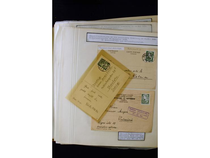 1934/37, very interesting unused and used collection ex Mi.-No. 232-261, containing multiples, plate flaws, perforation and w