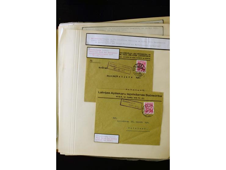 1934/37, very interesting unused and used collection ex Mi.-No. 232-261, containing multiples, plate flaws, perforation and w