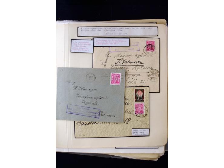 1934/37, very interesting unused and used collection ex Mi.-No. 232-261, containing multiples, plate flaws, perforation and w