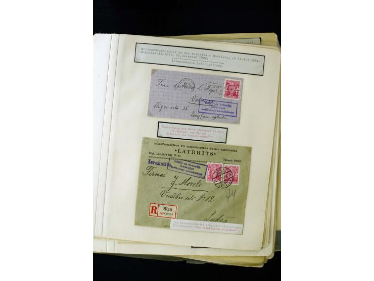 1934/37, very interesting unused and used collection ex Mi.-No. 232-261, containing multiples, plate flaws, perforation and w