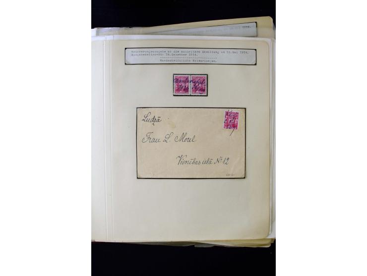 1934/37, very interesting unused and used collection ex Mi.-No. 232-261, containing multiples, plate flaws, perforation and w