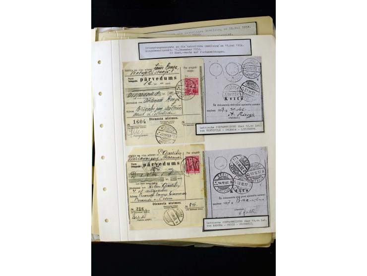 1934/37, very interesting unused and used collection ex Mi.-No. 232-261, containing multiples, plate flaws, perforation and w