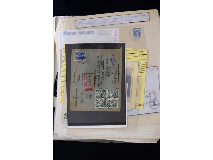 1934/37, very interesting unused and used collection ex Mi.-No. 232-261, containing multiples, plate flaws, perforation and w