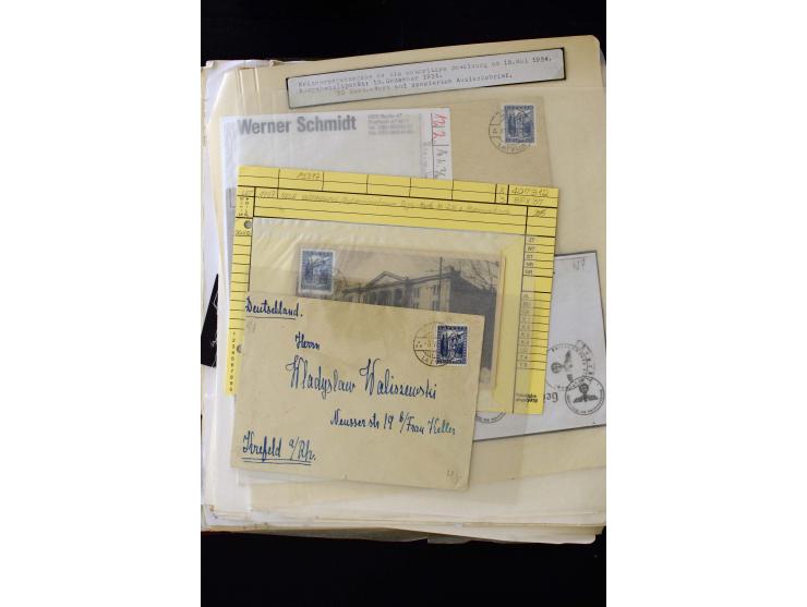 1934/37, very interesting unused and used collection ex Mi.-No. 232-261, containing multiples, plate flaws, perforation and w
