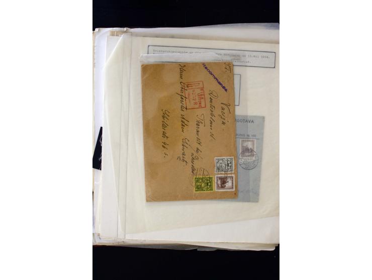 1934/37, very interesting unused and used collection ex Mi.-No. 232-261, containing multiples, plate flaws, perforation and w