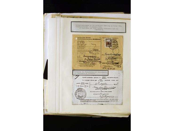 1934/37, very interesting unused and used collection ex Mi.-No. 232-261, containing multiples, plate flaws, perforation and w