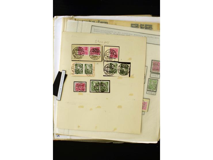 1934/37, very interesting unused and used collection ex Mi.-No. 232-261, containing multiples, plate flaws, perforation and w