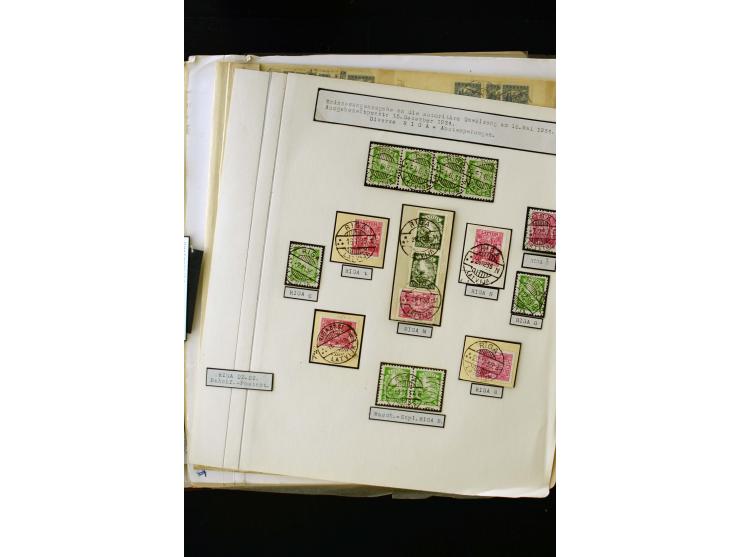 1934/37, very interesting unused and used collection ex Mi.-No. 232-261, containing multiples, plate flaws, perforation and w