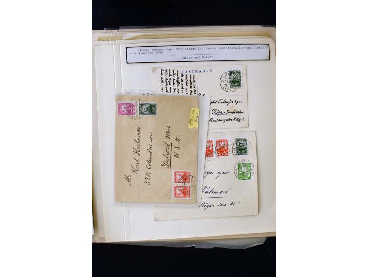 1934/37, very interesting unused and used collection ex Mi.-No. 232-261, containing multiples, plate flaws, perforation and w