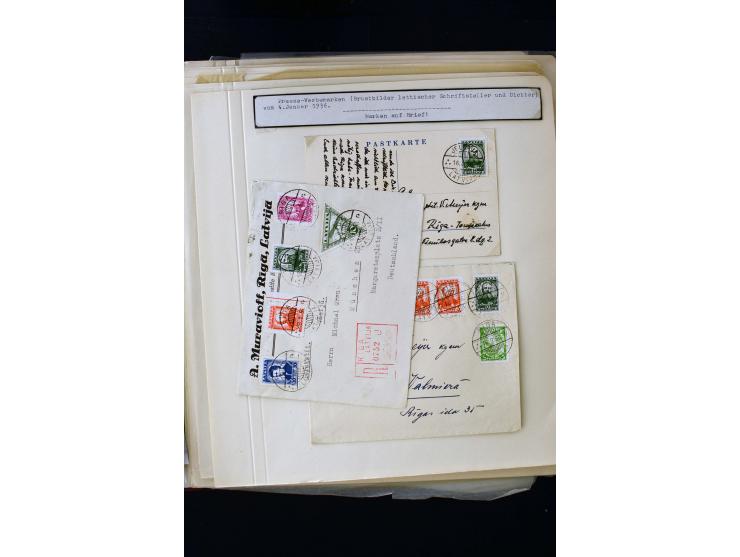 1934/37, very interesting unused and used collection ex Mi.-No. 232-261, containing multiples, plate flaws, perforation and w