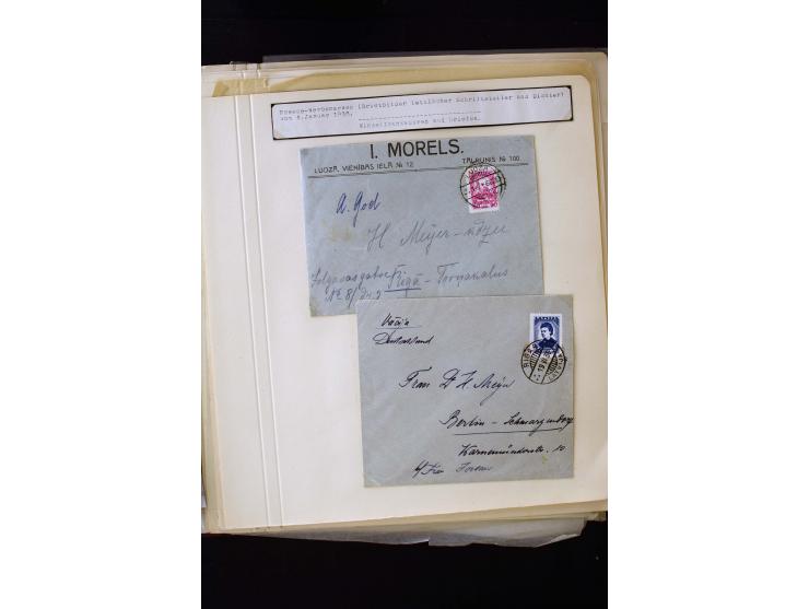 1934/37, very interesting unused and used collection ex Mi.-No. 232-261, containing multiples, plate flaws, perforation and w