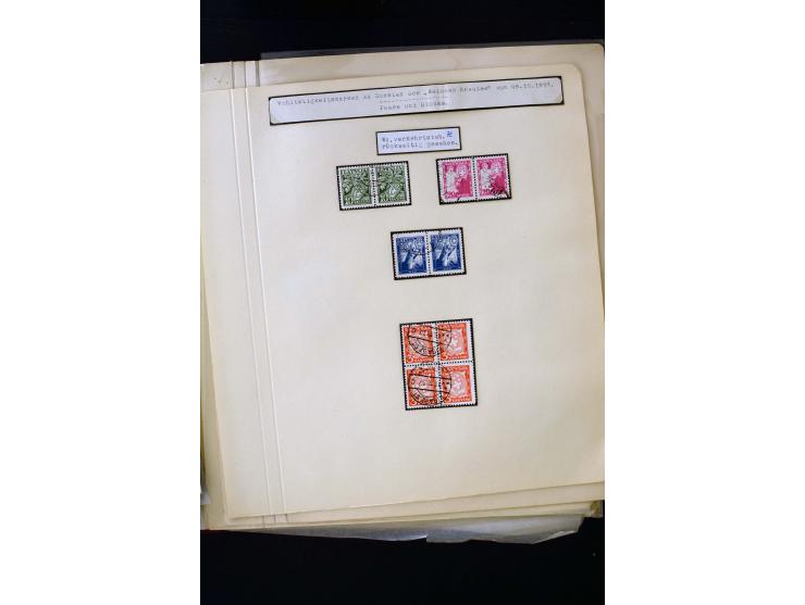 1934/37, very interesting unused and used collection ex Mi.-No. 232-261, containing multiples, plate flaws, perforation and w