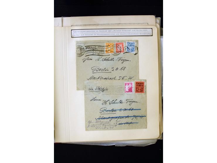 1934/37, very interesting unused and used collection ex Mi.-No. 232-261, containing multiples, plate flaws, perforation and w