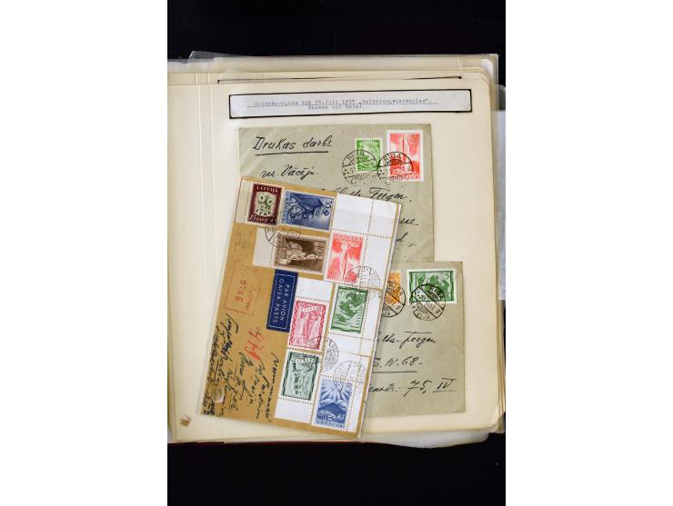 1934/37, very interesting unused and used collection ex Mi.-No. 232-261, containing multiples, plate flaws, perforation and w