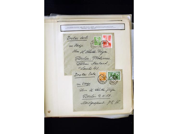 1934/37, very interesting unused and used collection ex Mi.-No. 232-261, containing multiples, plate flaws, perforation and w